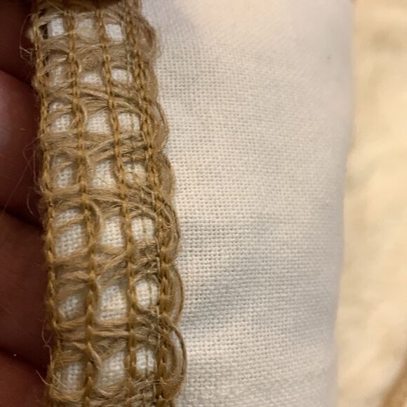 Whitewrap Pack of TWO Farmhouse beige pillow covers. 12” x 20” - Picture 5 of 6
